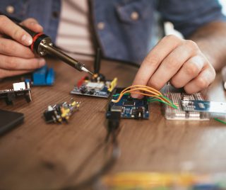soldering-electronic-circuit-board